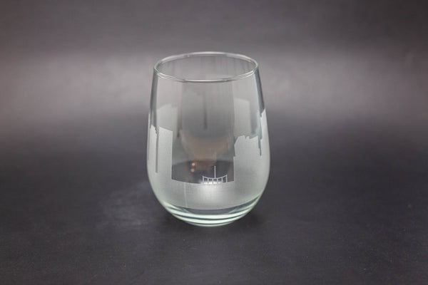 Richmond Skyline Wine Glass Barware - Urban and Etched