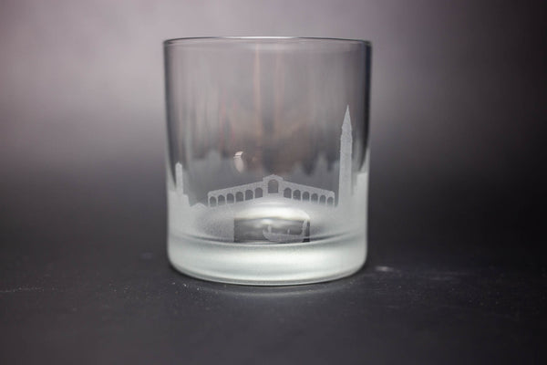 Venice, Italy Skyline  Rocks Glass - Urban and Etched