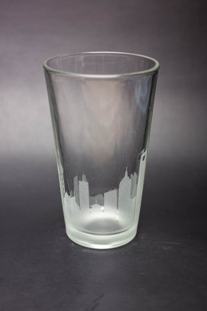 Shanghai, China Skyline Pint Glass - Urban and Etched