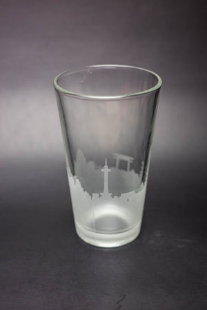 Kyoto, Japan Skyline  Pint Glass - Urban and Etched