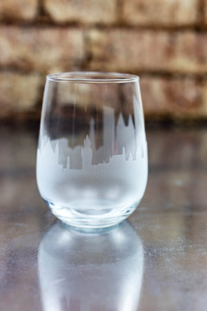 Den Haag Skyline Wine Glass Barware - Urban and Etched