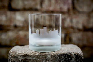 Brooklyn  Skyline Rocks Glass Barware - Urban and Etched