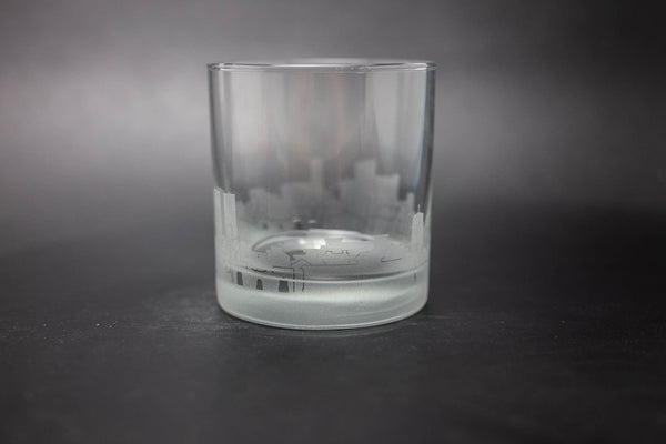 Casablanca Skyline Rocks Glass Barware - Urban and Etched