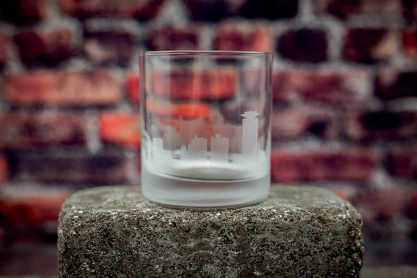 Nairobi Skyline Rocks Glass Barware - Urban and Etched