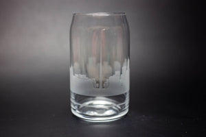 Dublin Skyline Glass Can Coffee Cup - Urban and Etched