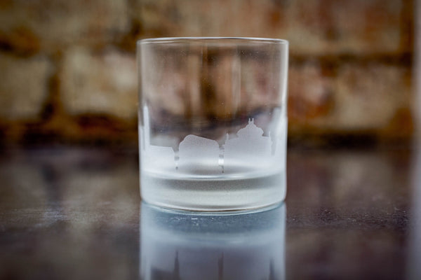 Dubrovnik  Skyline Rocks Glass Barware - Urban and Etched