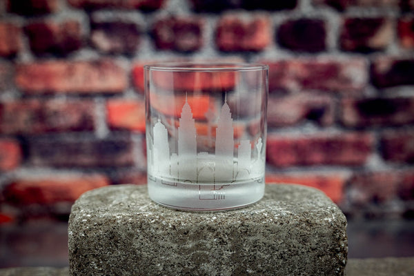 Kuala Lumpur Skyline Rocks Glass Barware - Urban and Etched
