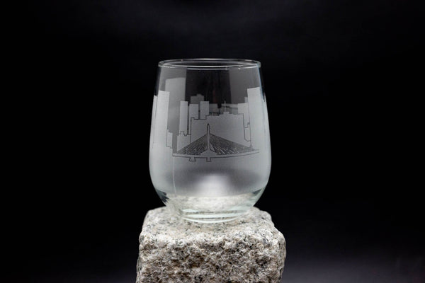 Winnipeg, Manitoba, Canada Skyline Wine Glass Barware