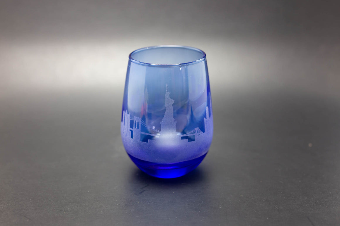 Blue Wine Glasses