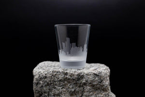 Detroit Michigan, Skyline Shot Glasses - set of 4 - 2 oz. Shot Glasses