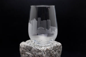 Wellington, New Zealand Skyline Wine Glass Barware