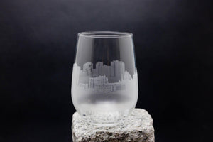 Kingston, Ontario, Canada Skyline Wine Glass Barware