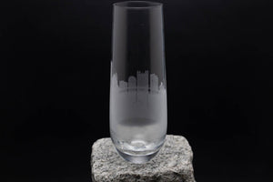 Pittsburgh, Pennsylvania Skyline Stemless Champagne Flute Barware