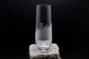 Pittsburgh, Pennsylvania Skyline Stemless Champagne Flute Barware