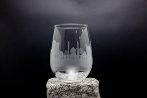 Tehran, Iran Skyline Wine Glass Barware