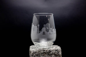 Tehran, Iran Skyline Wine Glass Barware