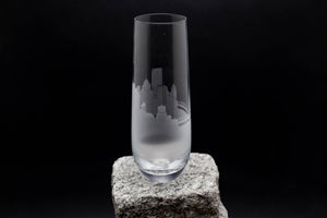 Pittsburgh, Pennsylvania Skyline Stemless Champagne Flute Barware