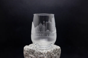 Kigali Rwanda Skyline Wine Glass Barware