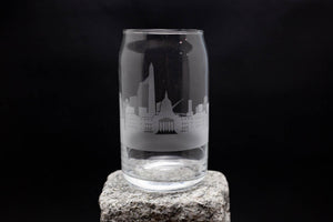 Buenos Aires, Argentina Skyline Glass Can Ice Coffee Cup