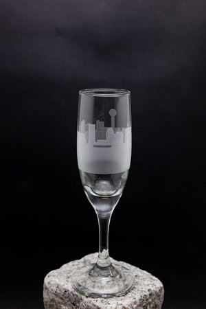 Knoxville Tennessee Skyline Champagne Flute Barware