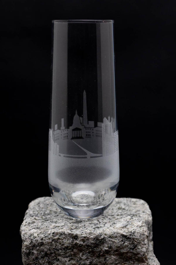 Buenos Aires, Argentina Skyline Stemless Champagne Barware