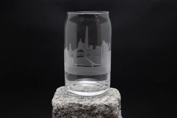 Buenos Aires, Argentina Skyline Glass Can Ice Coffee Cup