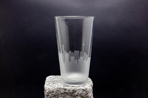 Toronto, Ontario, Canada Skyline Pint Glass Barware