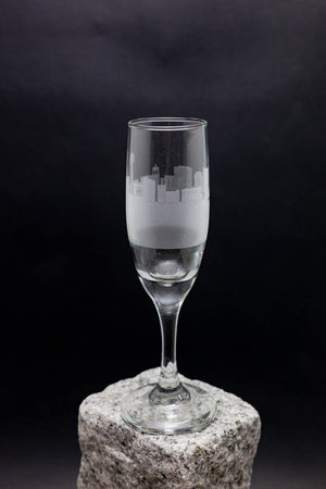 Knoxville Tennessee Skyline Champagne Flute Barware