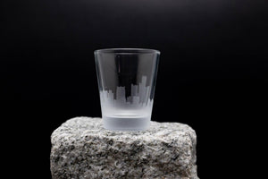 Detroit Michigan, Skyline Shot Glasses - set of 4 - 2 oz. Shot Glasses