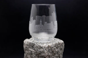 Athens Georgia Skyline Wine Glass Barware