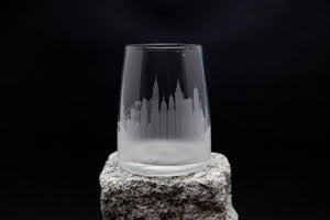 New York City, New York Skyline Piatta Wine Glass Barware