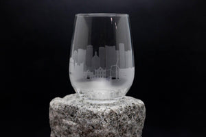 Wellington, New Zealand Skyline Wine Glass Barware