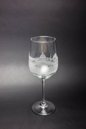 Rome Skyline Wine Glass Barware - Urban and Etched