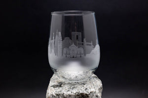 Mexico City, Mexico Skyline Wine Glass Barware