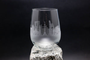 Mexico City, Mexico Skyline Wine Glass Barware