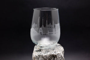 Mexico City, Mexico Skyline Wine Glass Barware