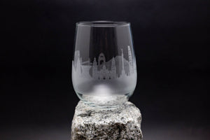 Mexico City, Mexico Skyline Wine Glass Barware