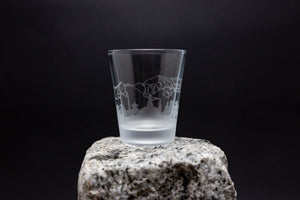 Kathmandu, Nepal Skyline set of 4 - 2 oz. shot glasses