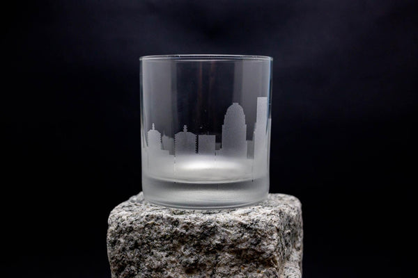 Louisville, Kentucky Skyline Rocks Glass Barware