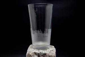 Lafayette, Indiana Skyline Pint Glass Barware