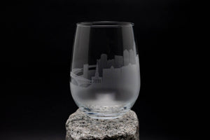 Shreveport, Louisiana Skyline Wine Glass Barware