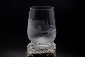 Shreveport, Louisiana Skyline Wine Glass Barware