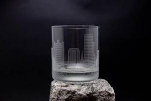 Little Rock, Arkansas Skyline Rocks Glass Barware