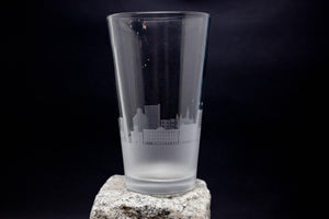 Lafayette, Indiana Skyline Pint Glass Barware