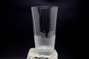 Lafayette, Indiana Skyline Pint Glass Barware