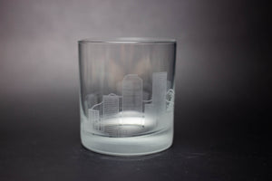 Denver Skyline Rocks Glass Barware - Urban and Etched