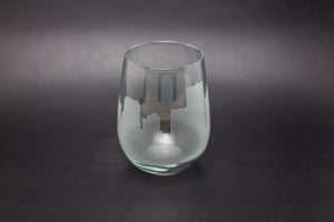 Richmond Skyline Wine Glass Barware - Urban and Etched