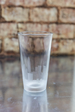 Cleveland Skyline Pint Glass Barware - Urban and Etched