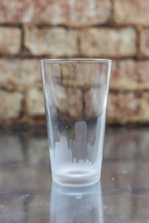 Grand Rapids  Skyline Pint  Glass Barware - Urban and Etched