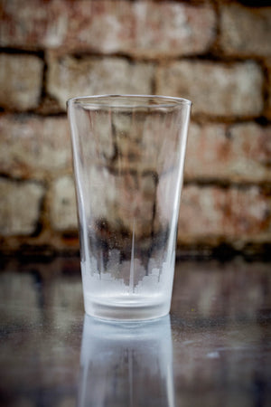 Dublin Skyline Pint Glass Barware - Urban and Etched